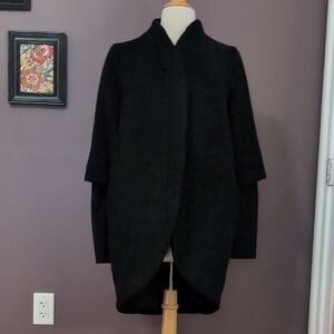 Universal Standard NWT Talfer Alpaca Wool Cocoon Coat in Black